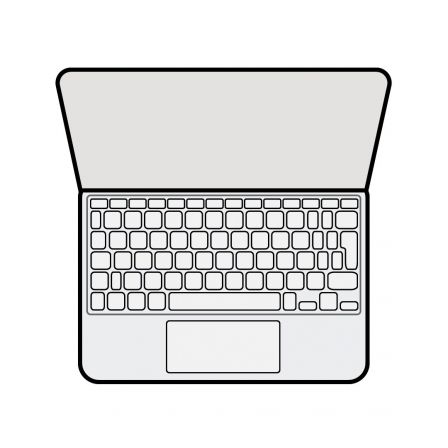 Apple Magic Keyboard para iPad Pro de 13 pulgadas (M4) - Blanco - Español